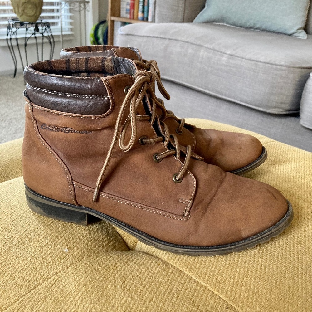 *SOLD* Waterproof Eddie Bauer Leather Boots Women’s Size 8